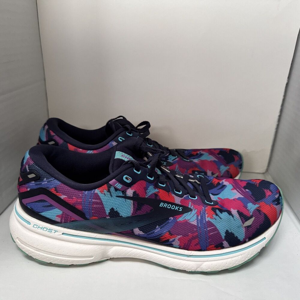 Brooks Ghost 15 Dick's Sporting Goods Athletic Running Shoes Womens 11 Blue Red